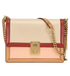Hutton, &pound;220, Handbags, Beige/Red, Leather, Front view